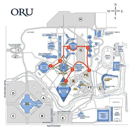 Illustrated campus map